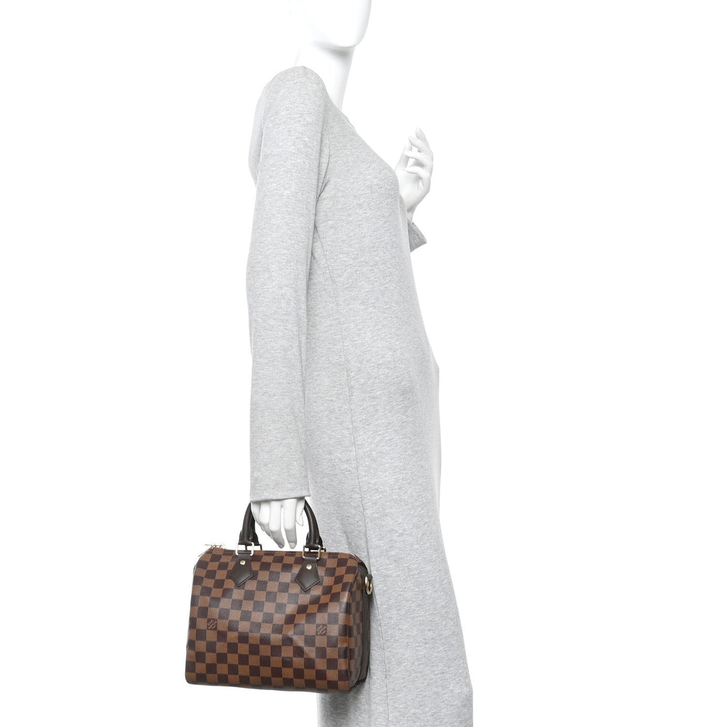 Louis Vuitton Damier Ebene Speedy Bandouliere 25
