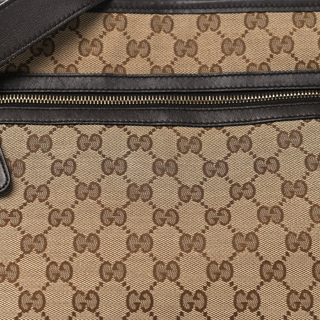 Gucci Monogram Messenger Bag Dark Brown