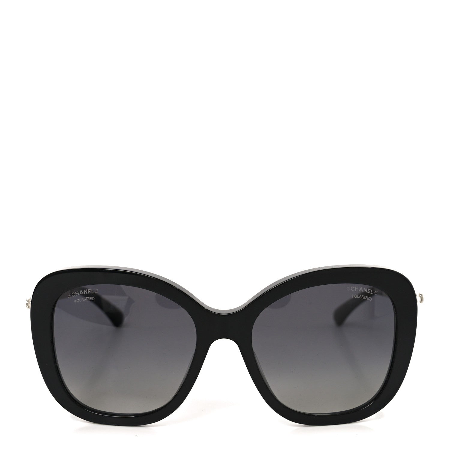 Acetate Polarized Butterfly Winter Pearl Sunglasses 5339-H-A Black