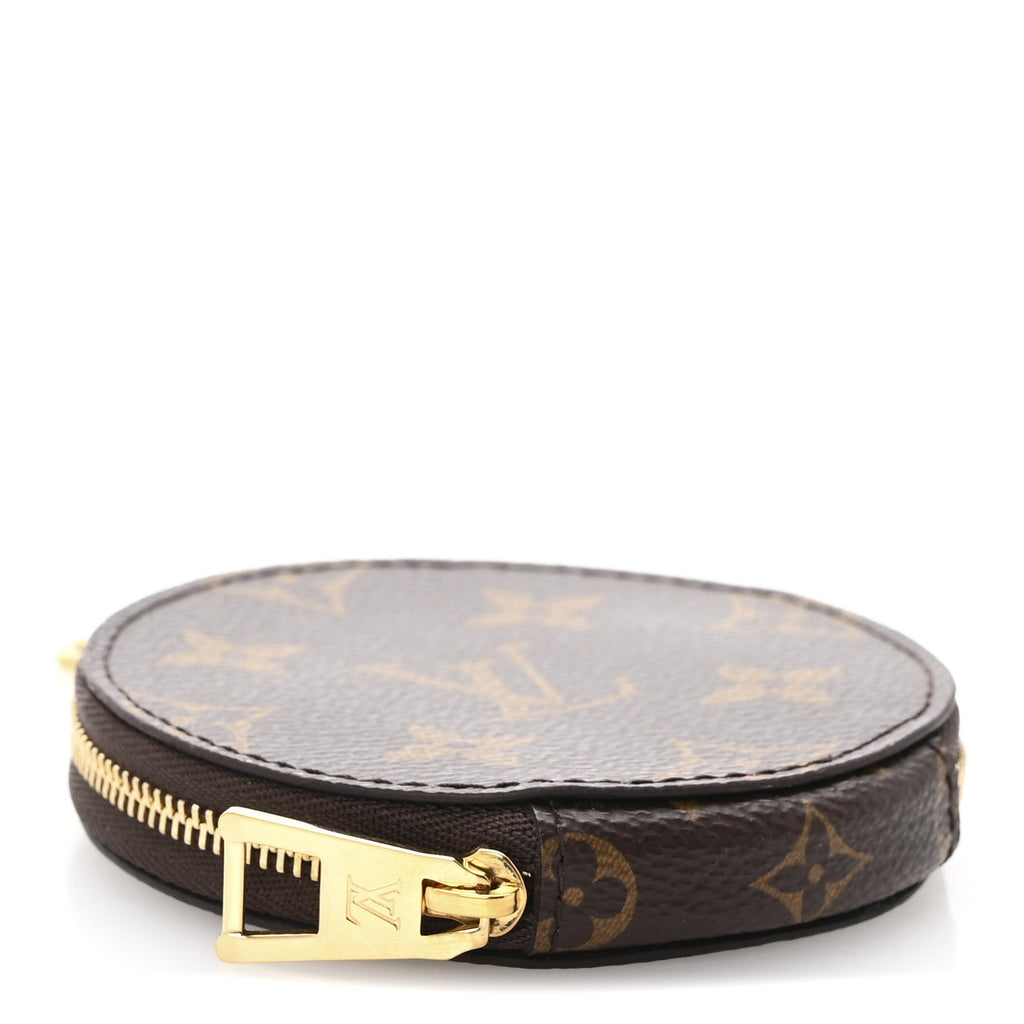 Louis Vuitton Monogram OnTheGo East West Round Coin Purse Red