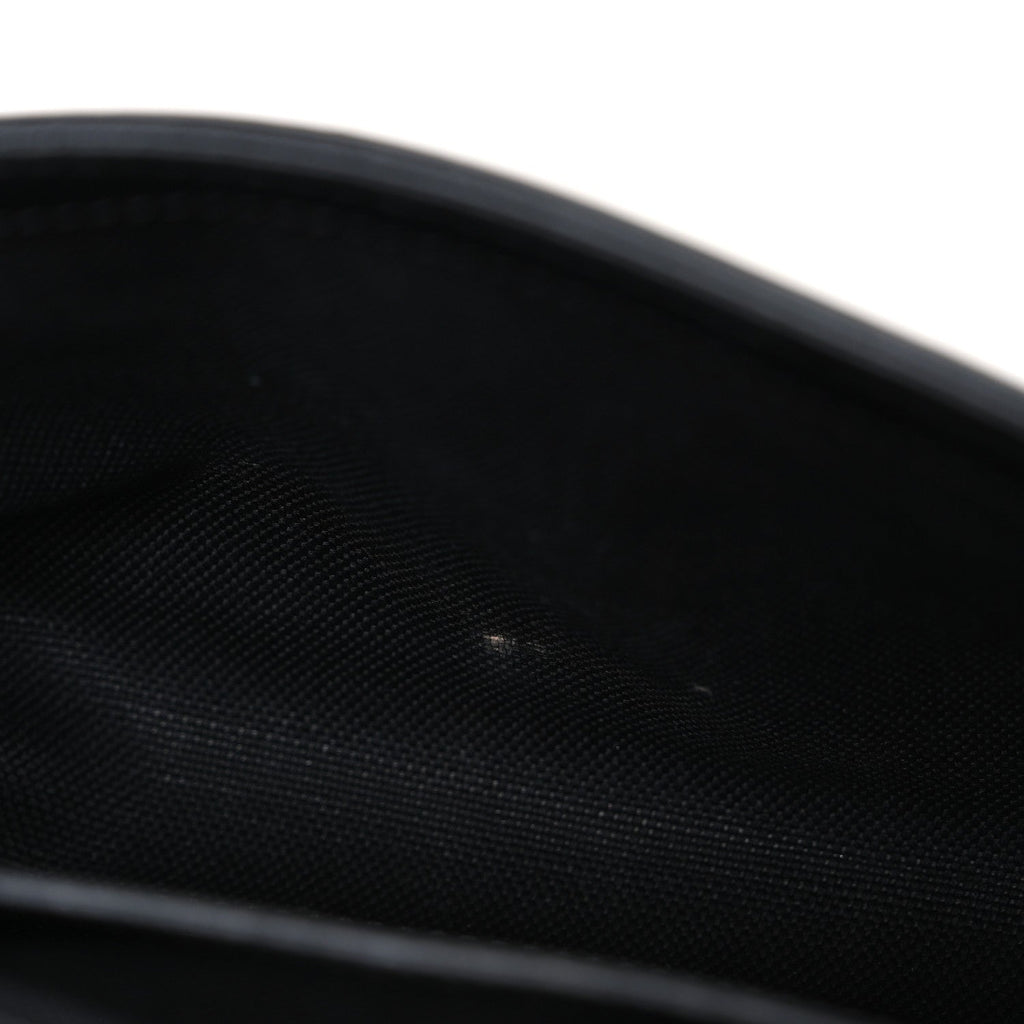 Gucci Calfskin Matelasse Monochrome Mini GG Marmont Shoulder Bag Black