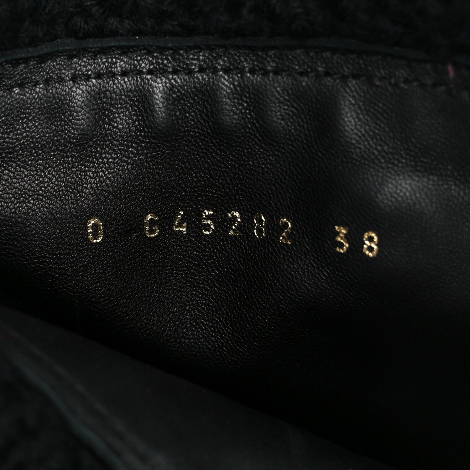 Calfskin Knit CC Short Boots 38 Black