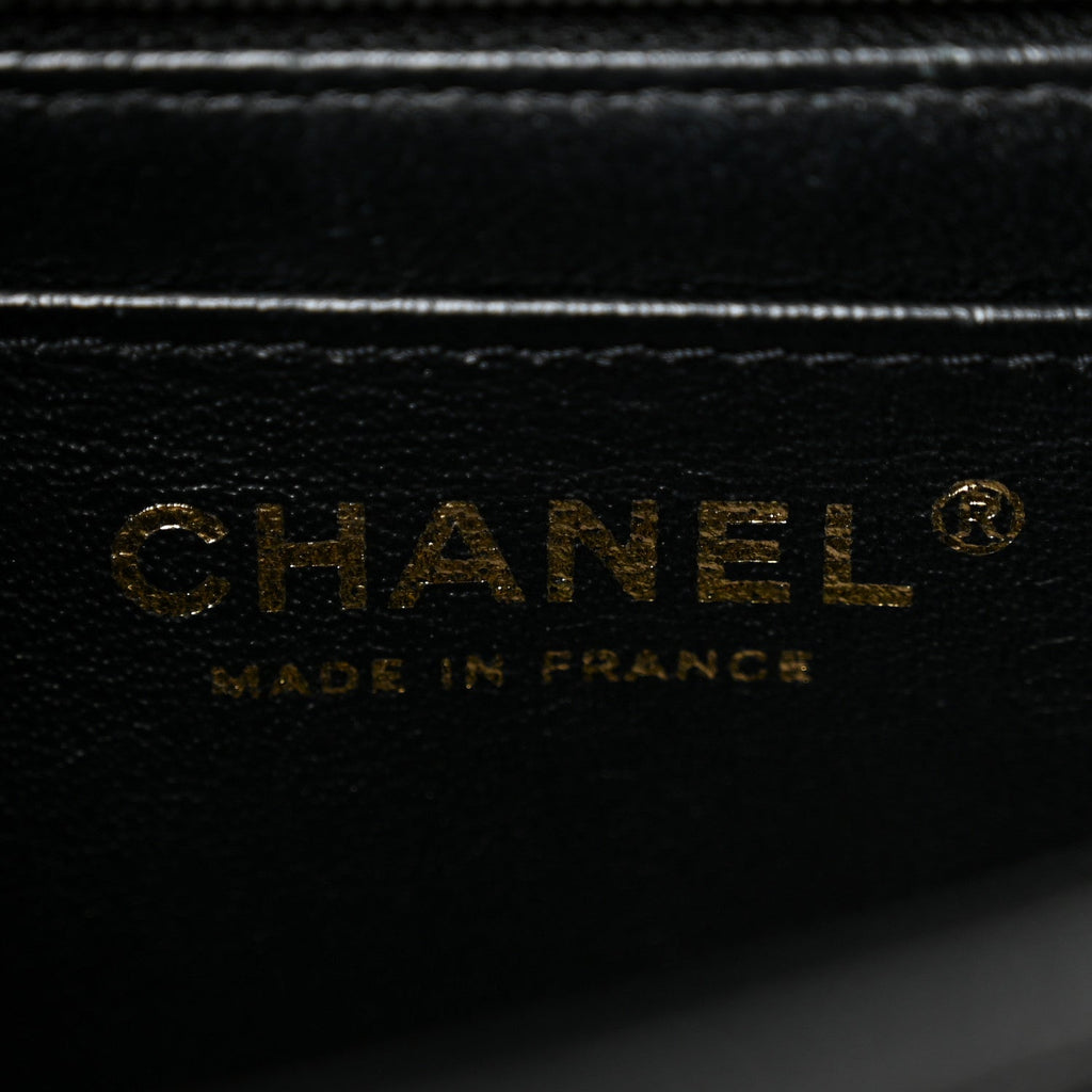 Chanel Caviar Quilted Mini Top Handle Rectangular Flap Black