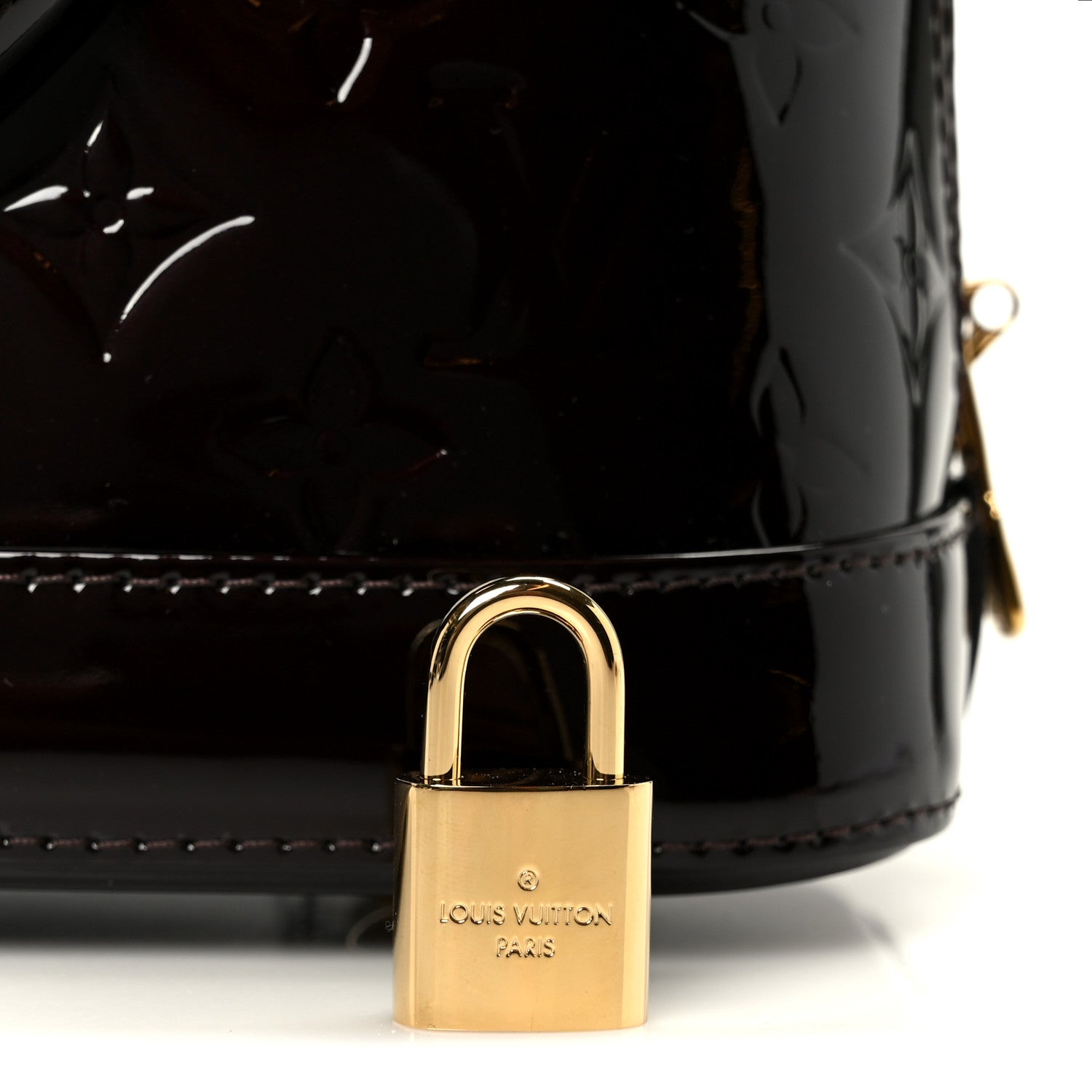 Louis Vuitton Vernis Alma BB Amarante