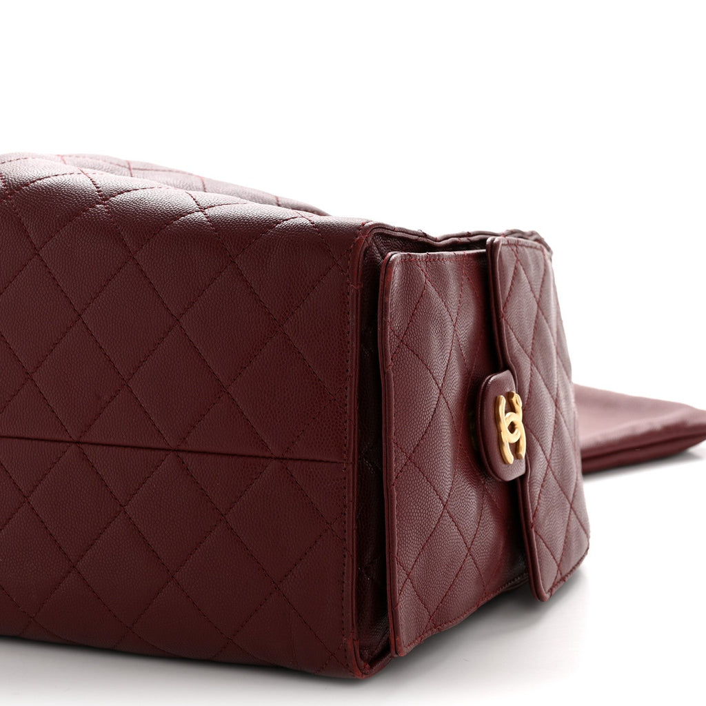 Chanel Caviar Quilted Medium Chanel 25 Handbag Burgundy