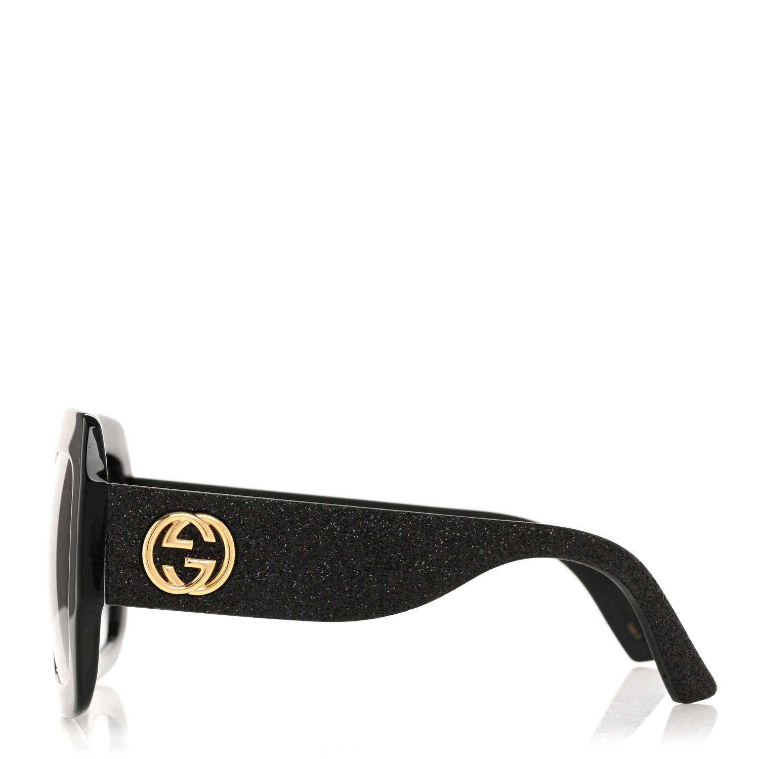Gucci Acetate Square Frame Sunglasses GG0102S Black