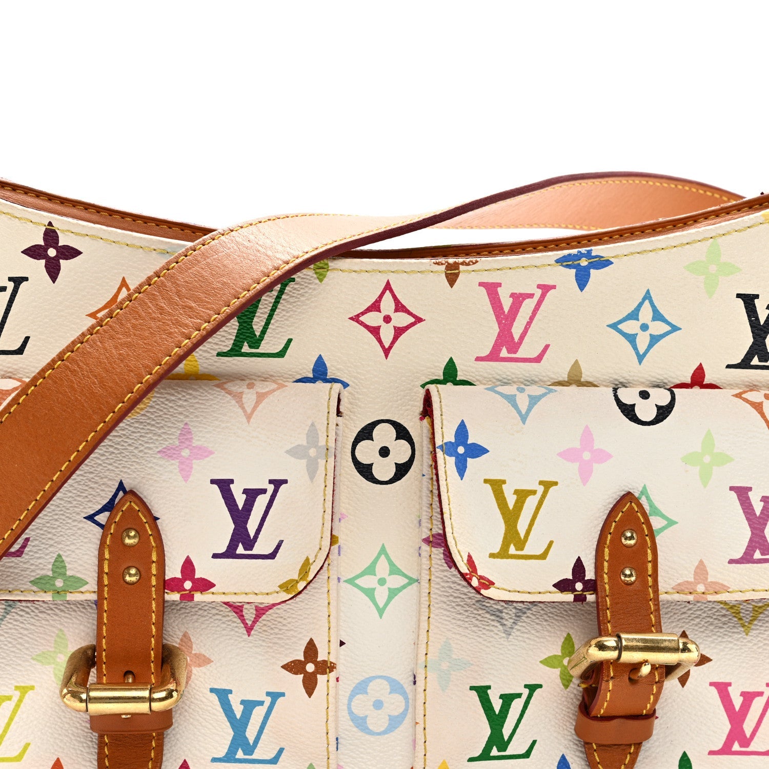 Louis Vuitton Monogram Multicolor Lodge GM White