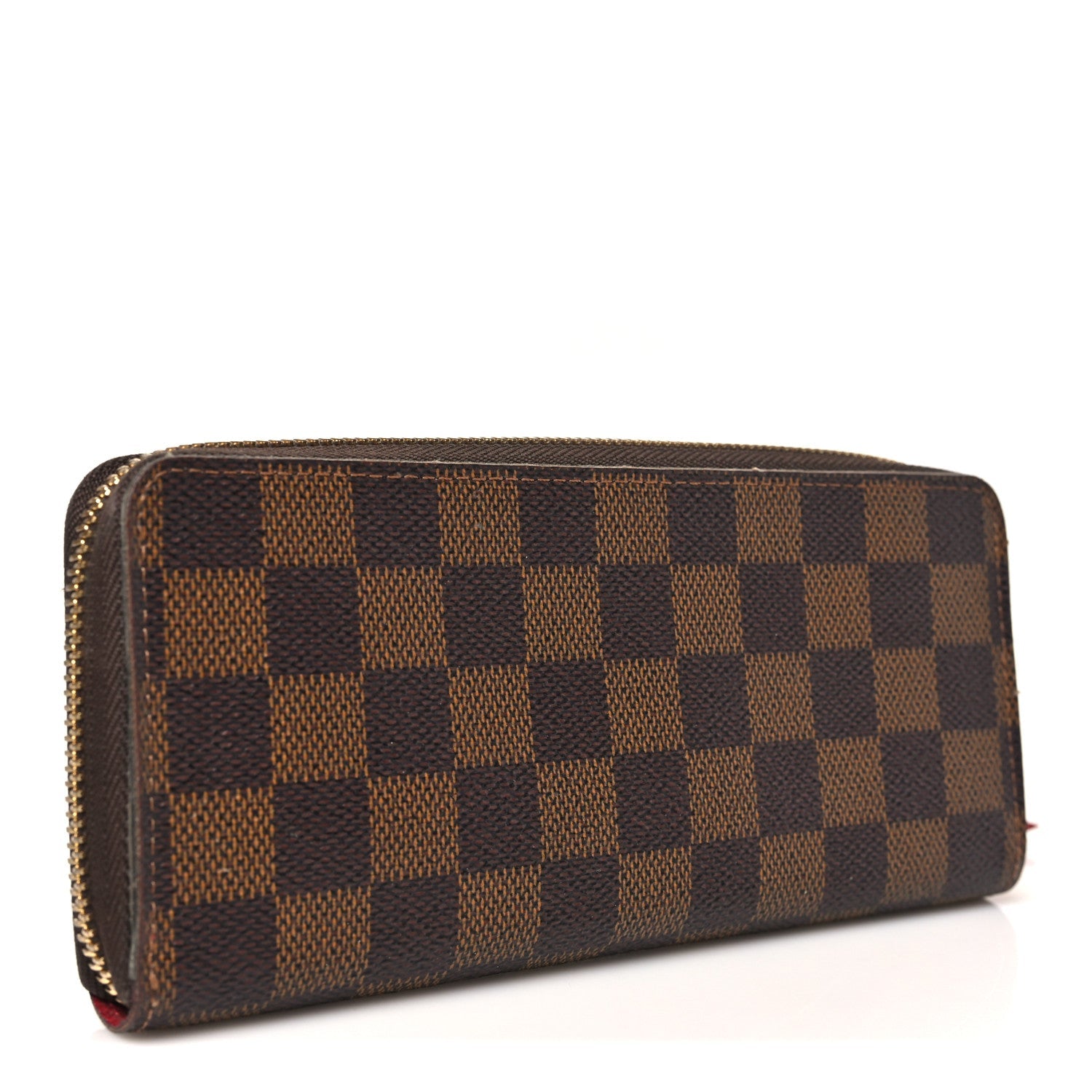 Louis Vuitton Damier Ebene Clemence Wallet Cherry
