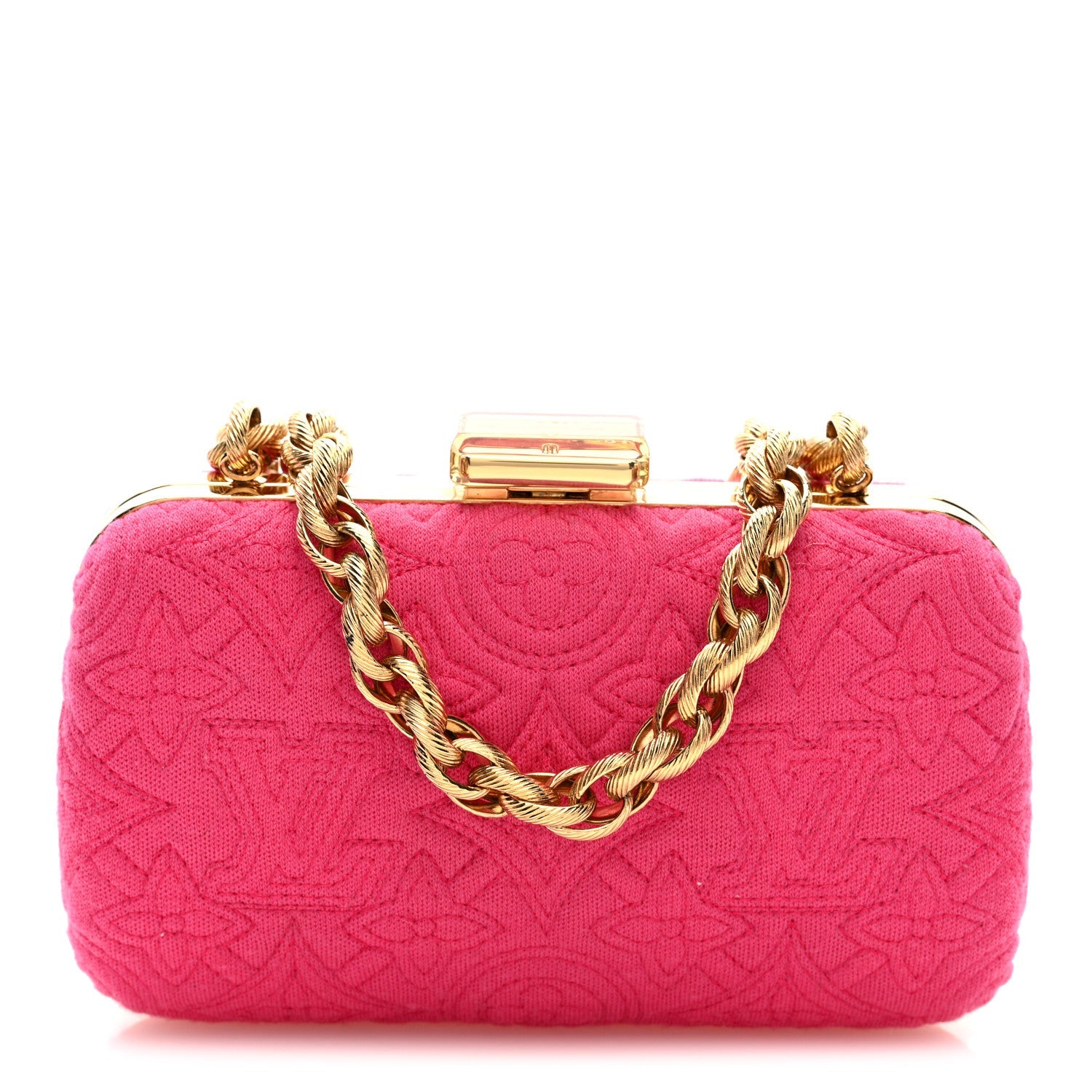 Louis Vuitton Jersey Monogram Motard Minaudiere Clutch Pink
