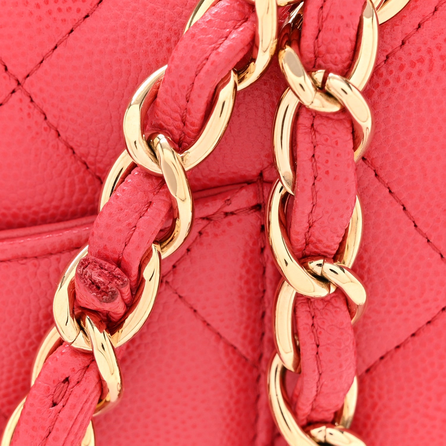 Chanel Caviar Quilted Jumbo Double Flap Dark Pink