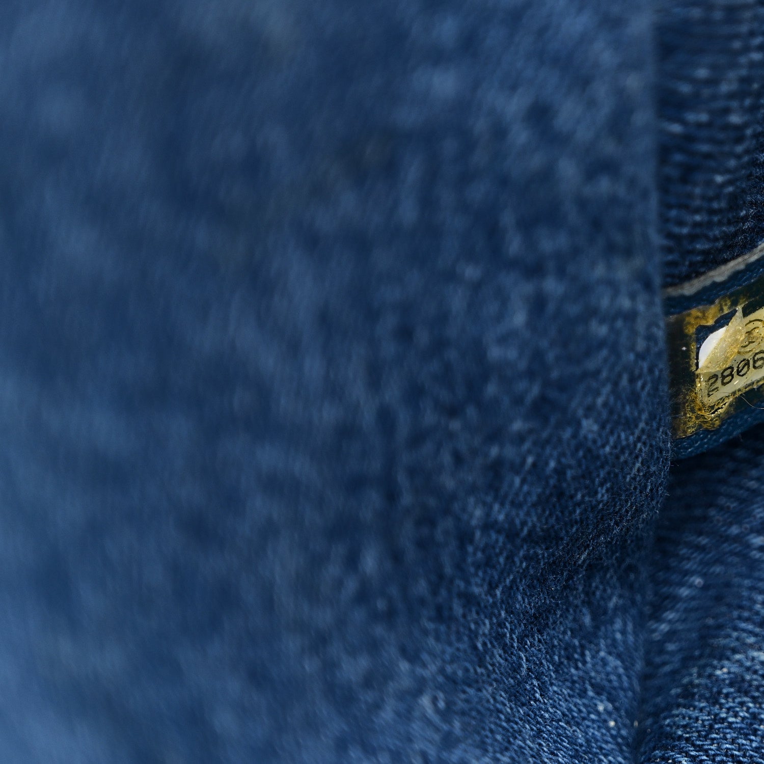 Chanel Denim Shearling Hieroglyph Flap Blue