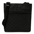 Gucci GG Monogram Messenger Crossbody Bag Black
