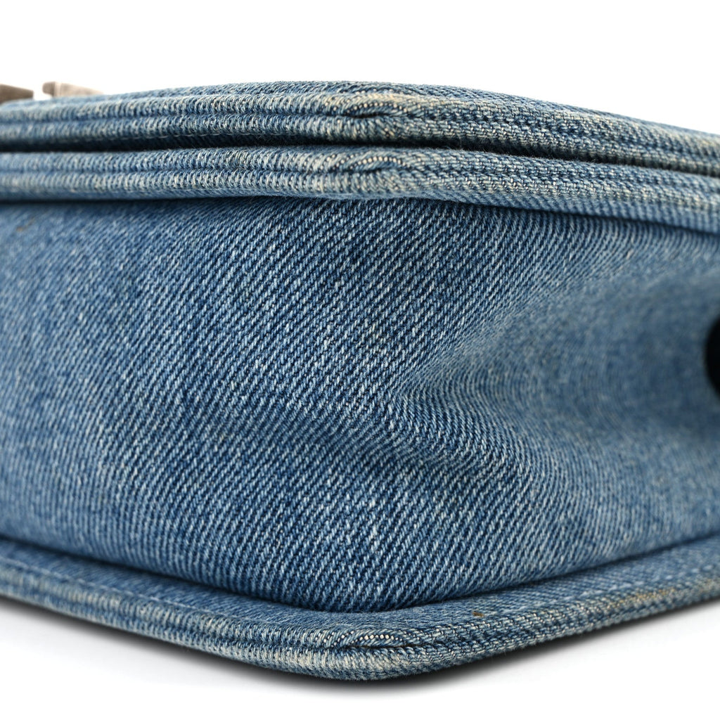 Chanel Denim Quilted Medium Boy Flap Blue