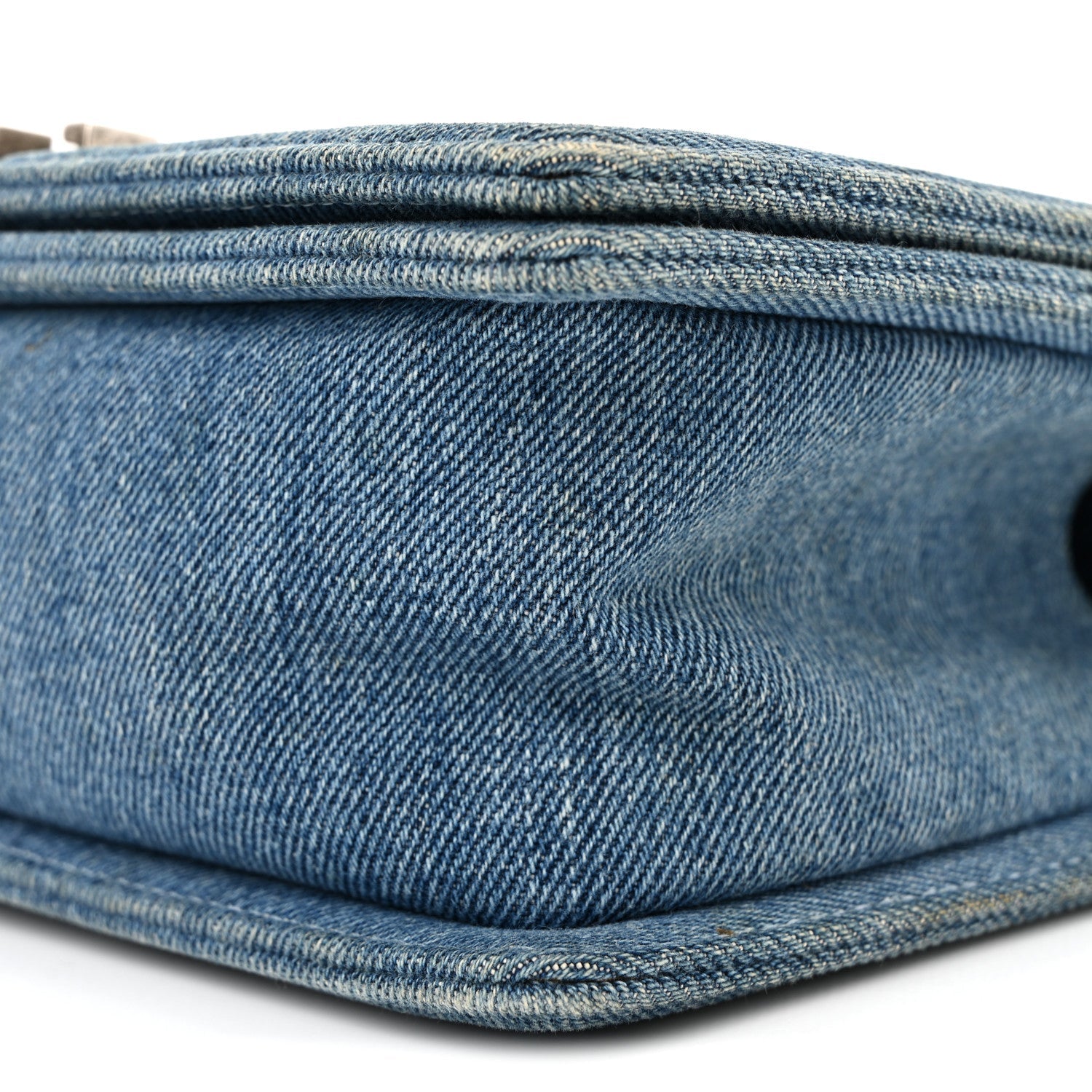 Chanel Denim Quilted Medium Boy Flap Blue