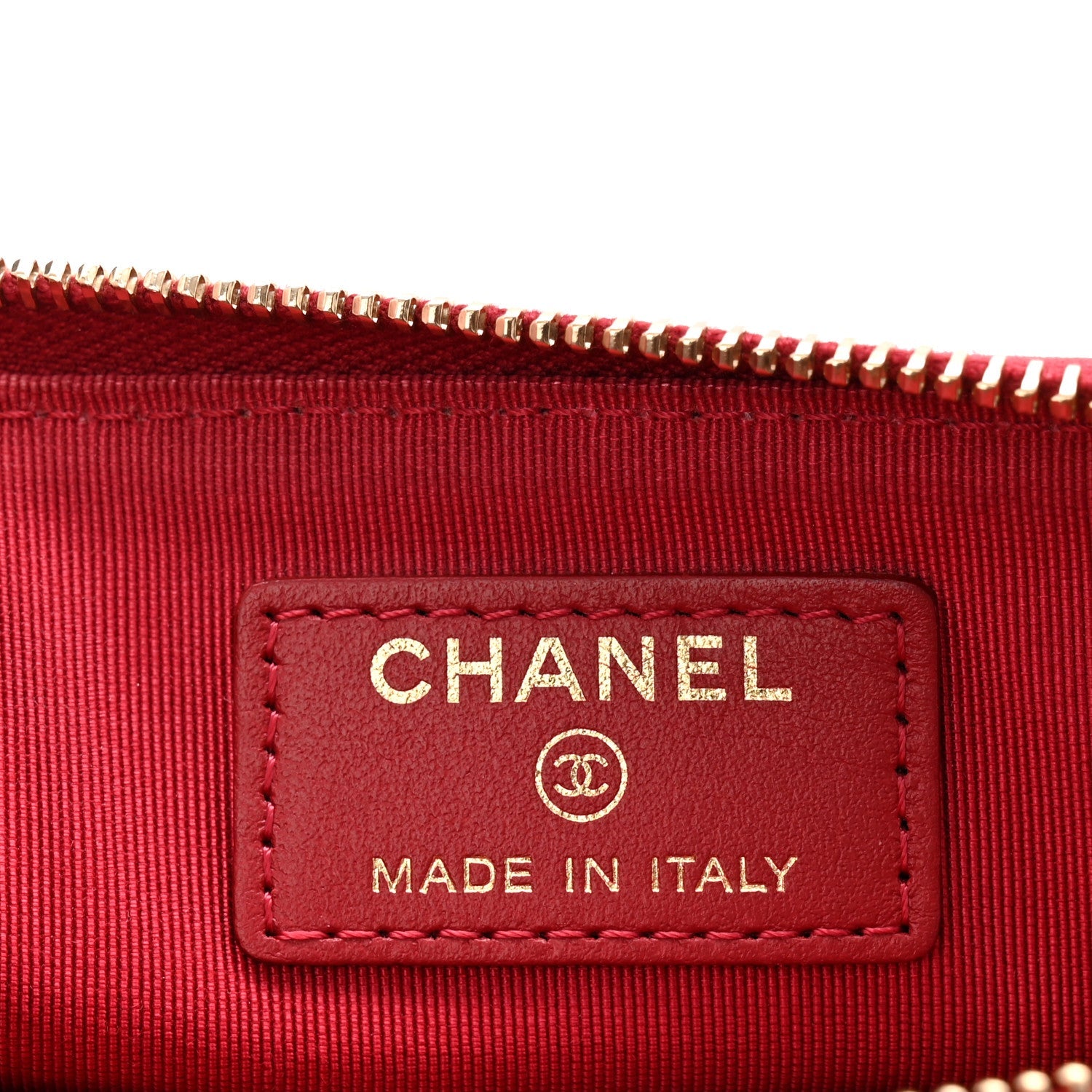 Aged Calfskin Quilted 2.55 Reissue Chain Wallet Red