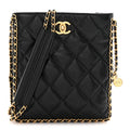 Chanel Caviar Quilted Mini Never Ending Chain Tote Black