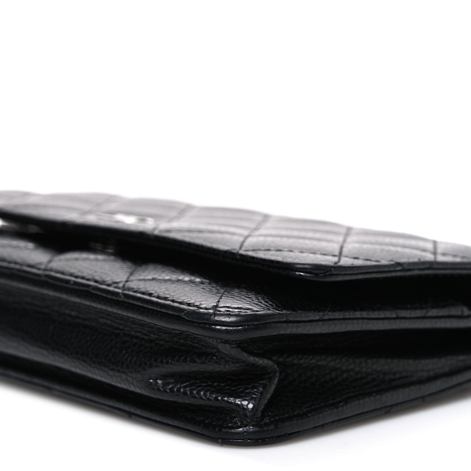Chanel Caviar Quilted Wallet on Chain WOC Black