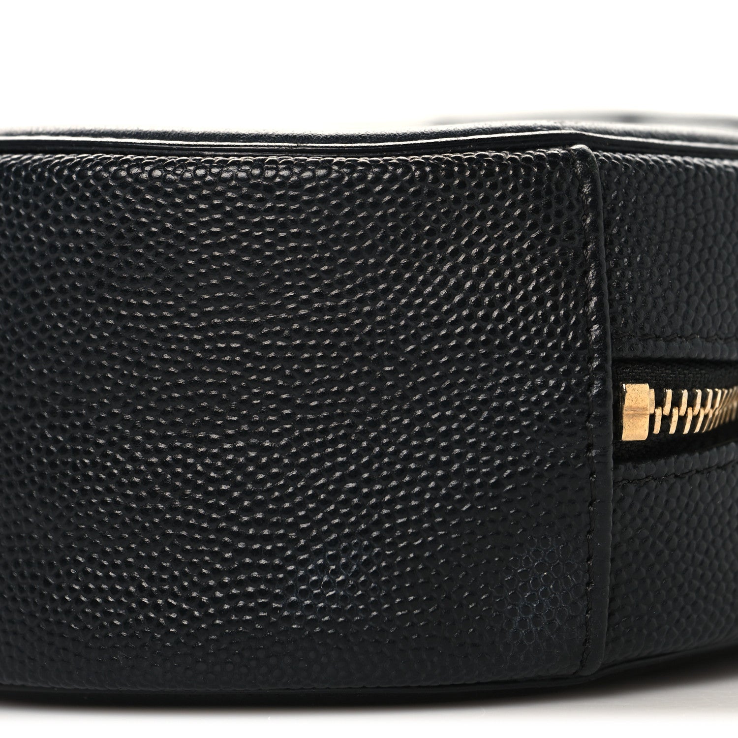 Chanel Caviar Quilted Round Filigree Crossbody Black