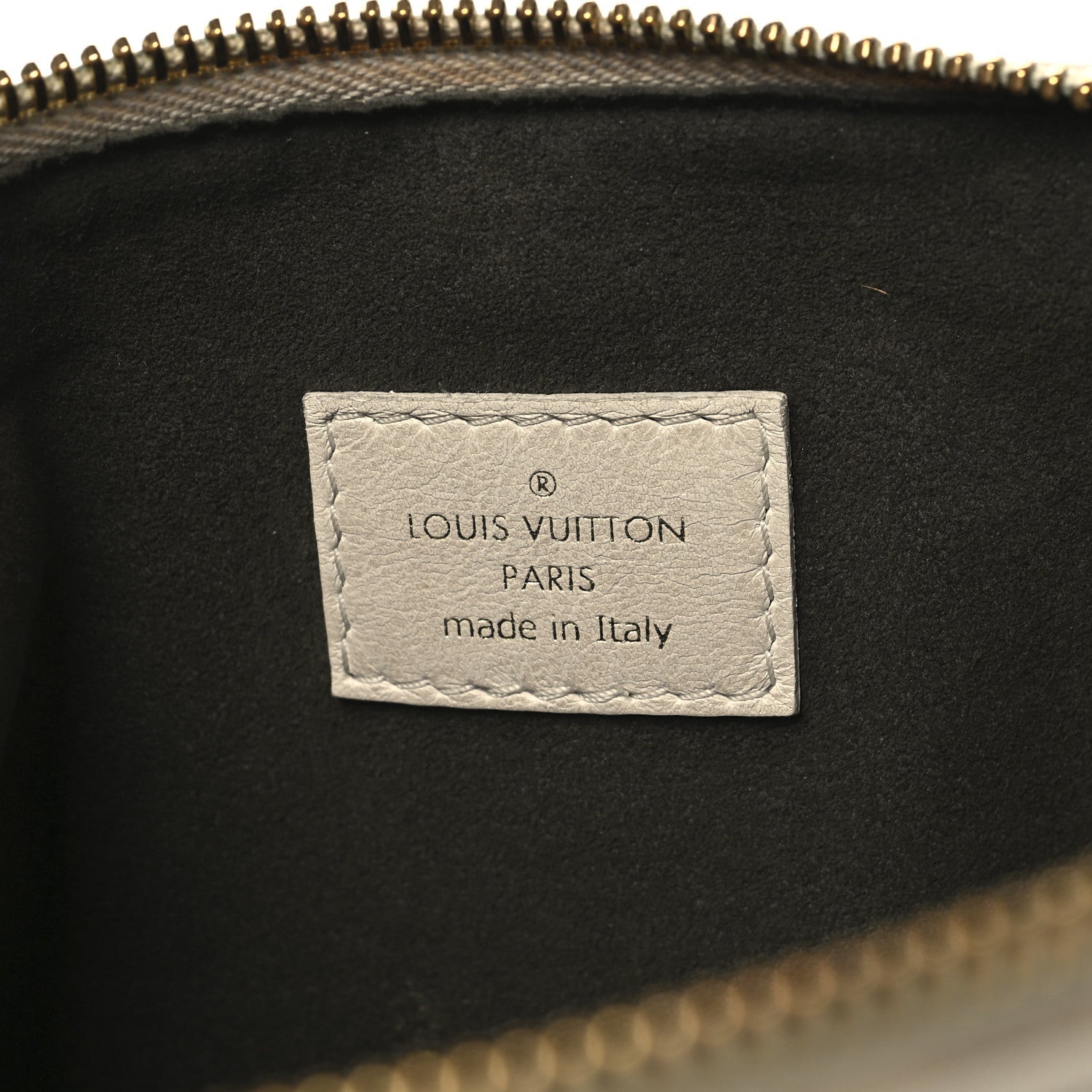 Louis Vuitton Lambskin Embossed Monogram Coussin PM Beige Cream
