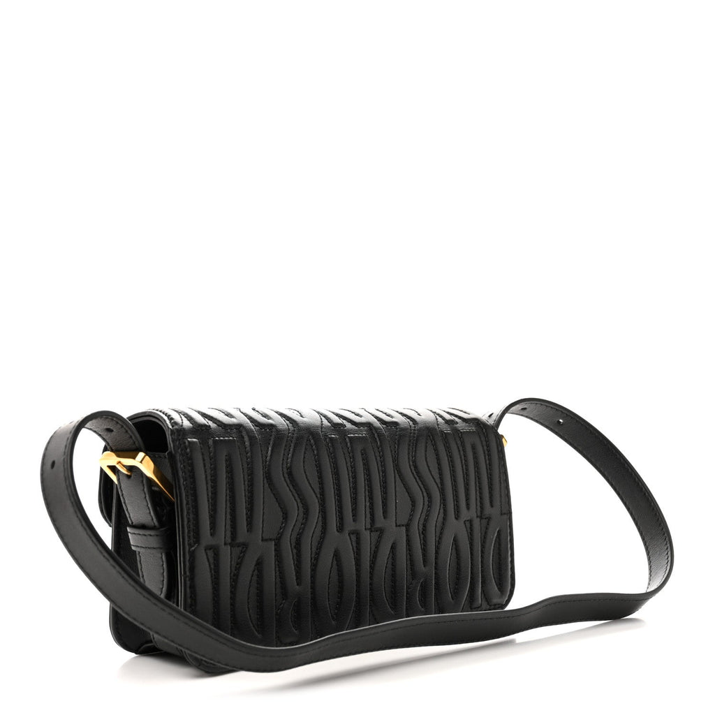Christian Dior Calfskin Quilted All Over Miss Dior Flap Black