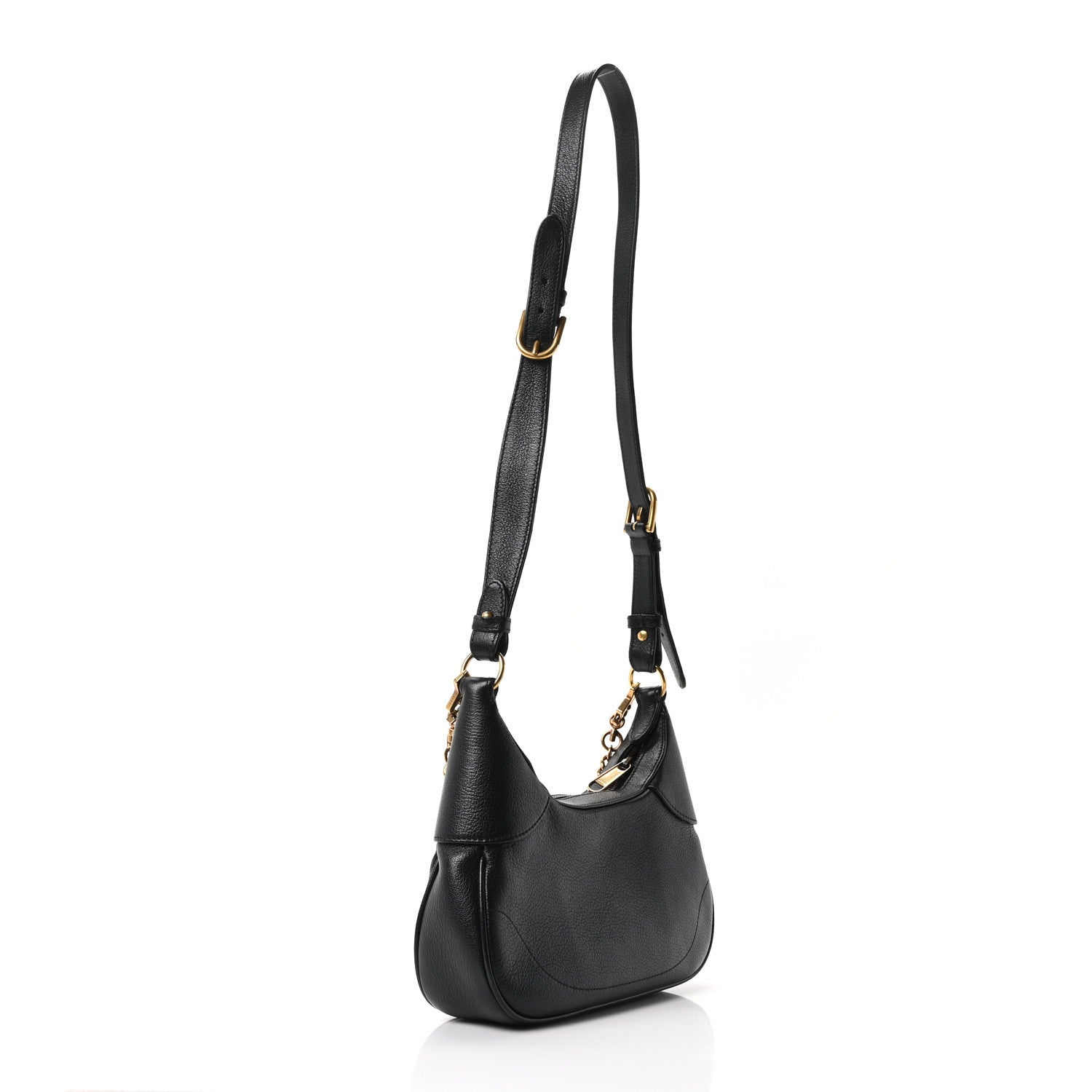 Gucci Goatskin Small Aphrodite Shoulder Bag Black