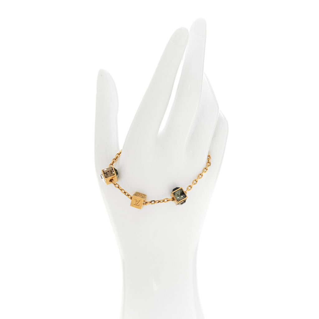 Louis Vuitton Swarovski Gamble Bracelet Azur Gold