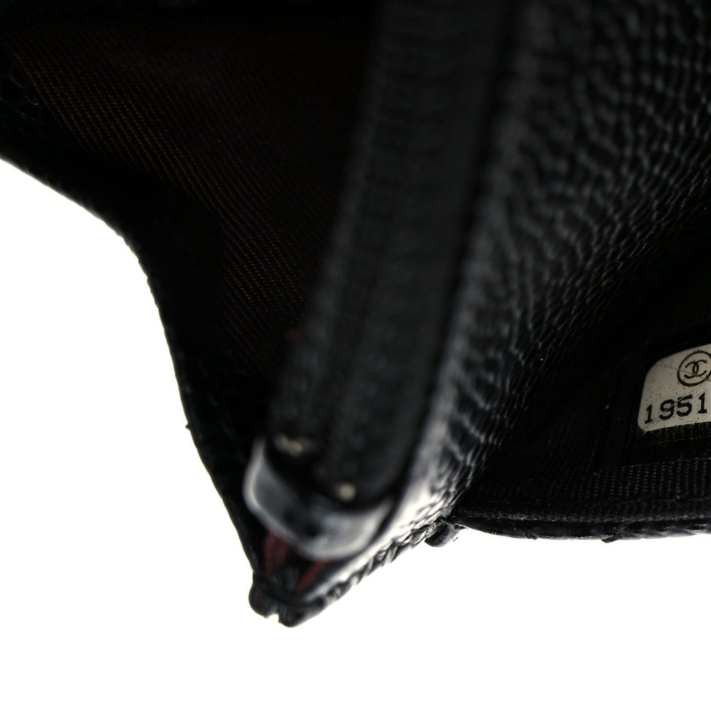 Chanel Caviar Quilted Wallet on Chain WOC Black