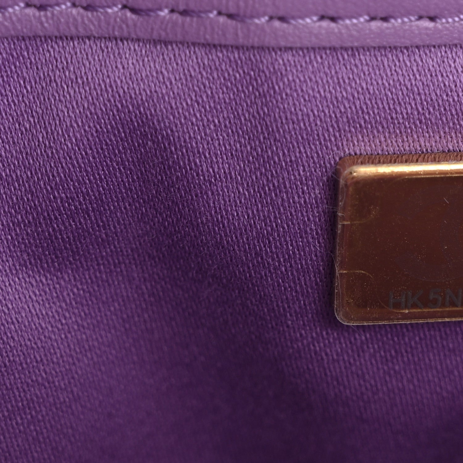 Chanel Suede Quilted Mini Chanel 25 Handbag Purple