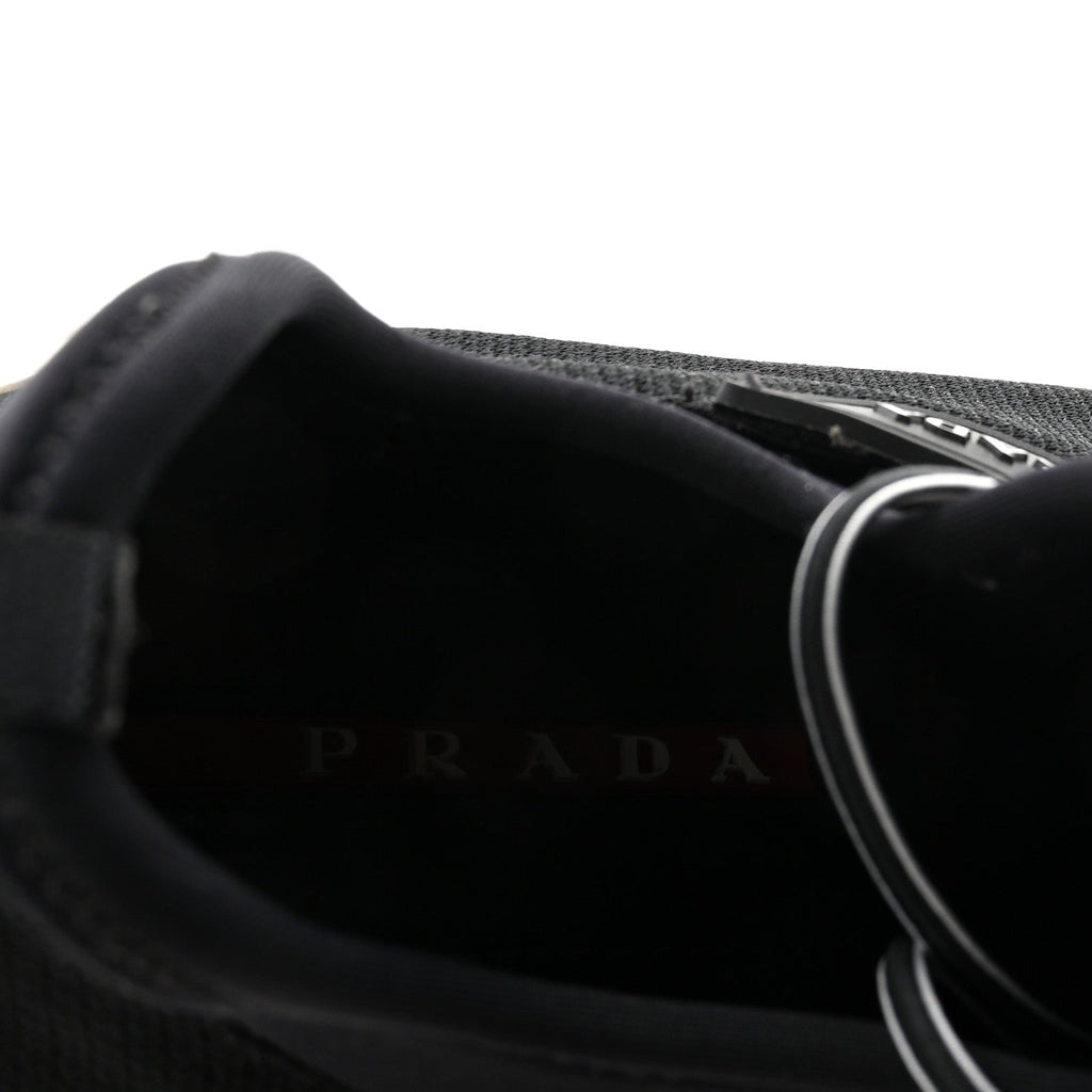 Prada Mesh Neoprene Womens America's Cup 45mm Sneakers 36.5 Black White