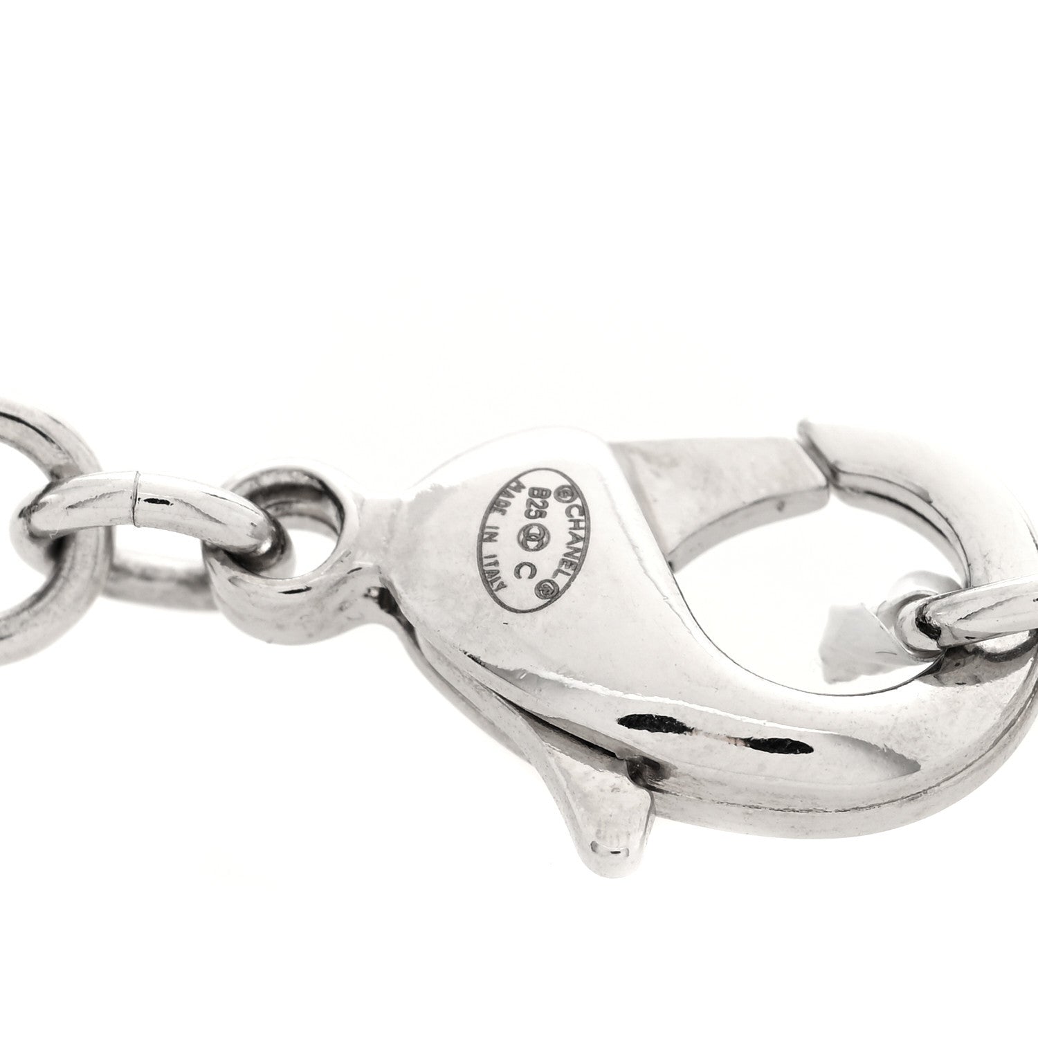 Pearl Resin CC Double Strand Belt Silver