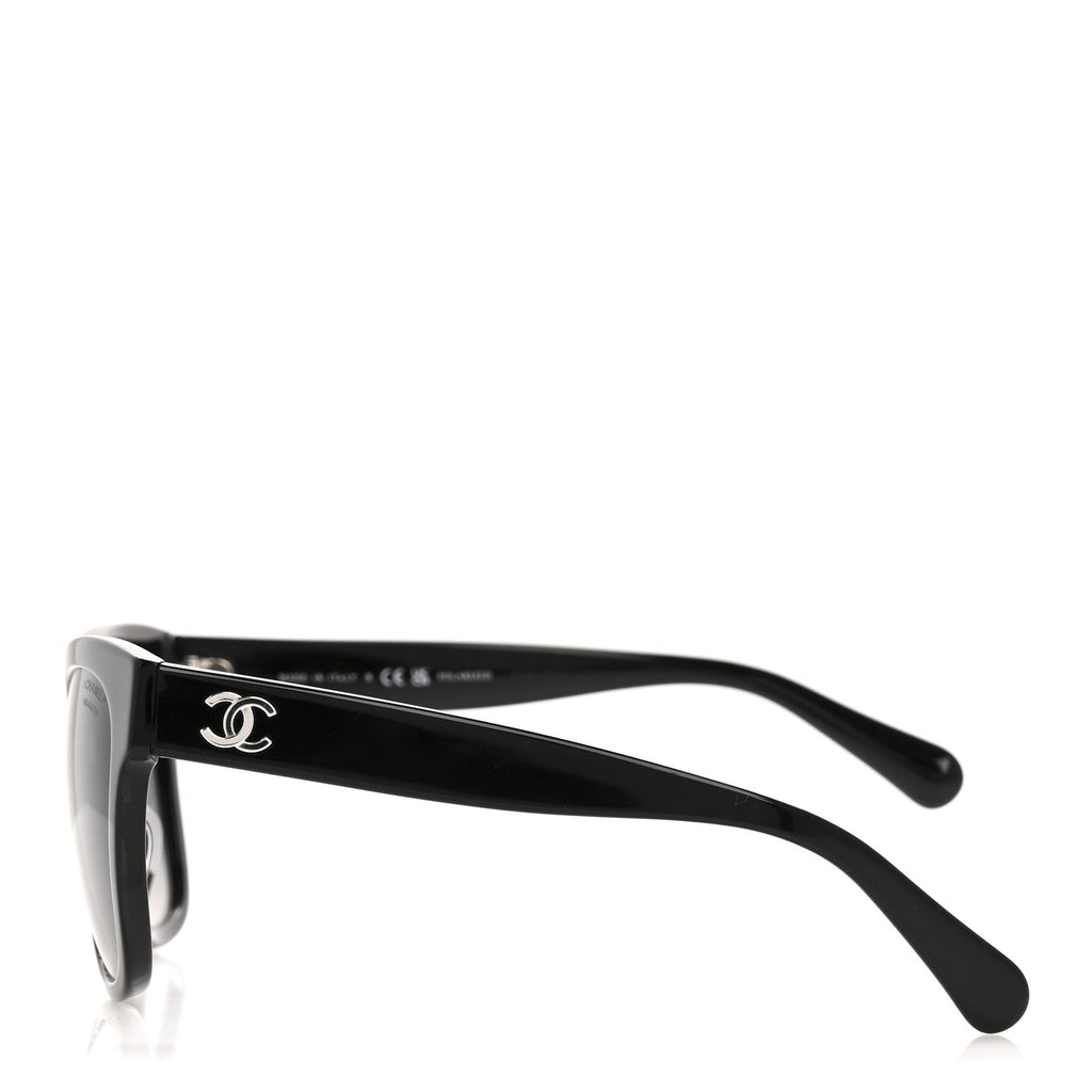 Acetate Polarized Square CC Sunglasses 5380 Black