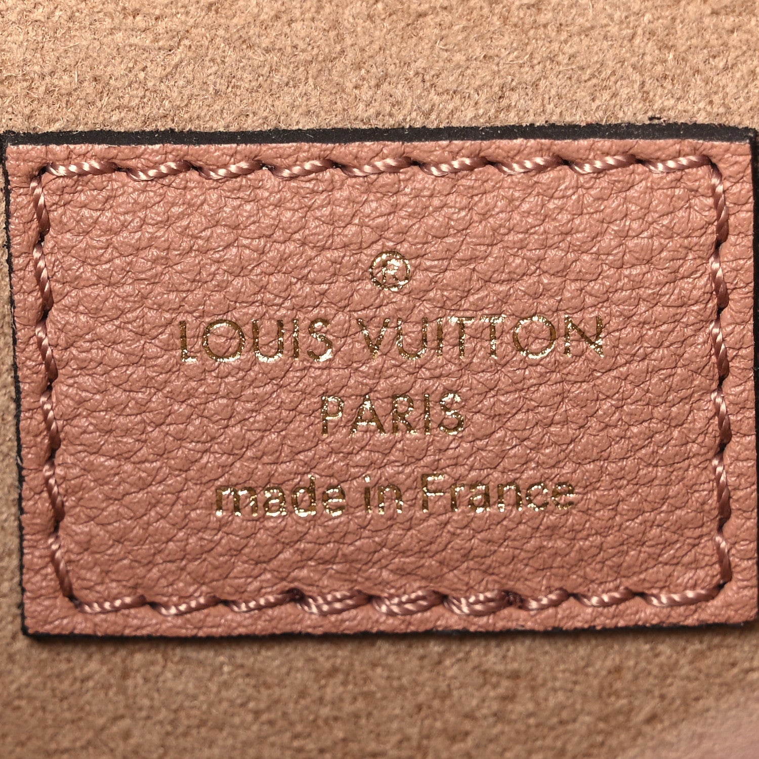 Louis Vuitton Grained Calfskin Lockme Chain Bag PM Rose Silk
