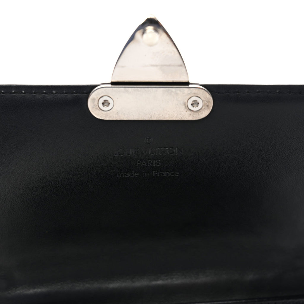 Louis Vuitton Vernis Glace Anouchka PM Wallet Black