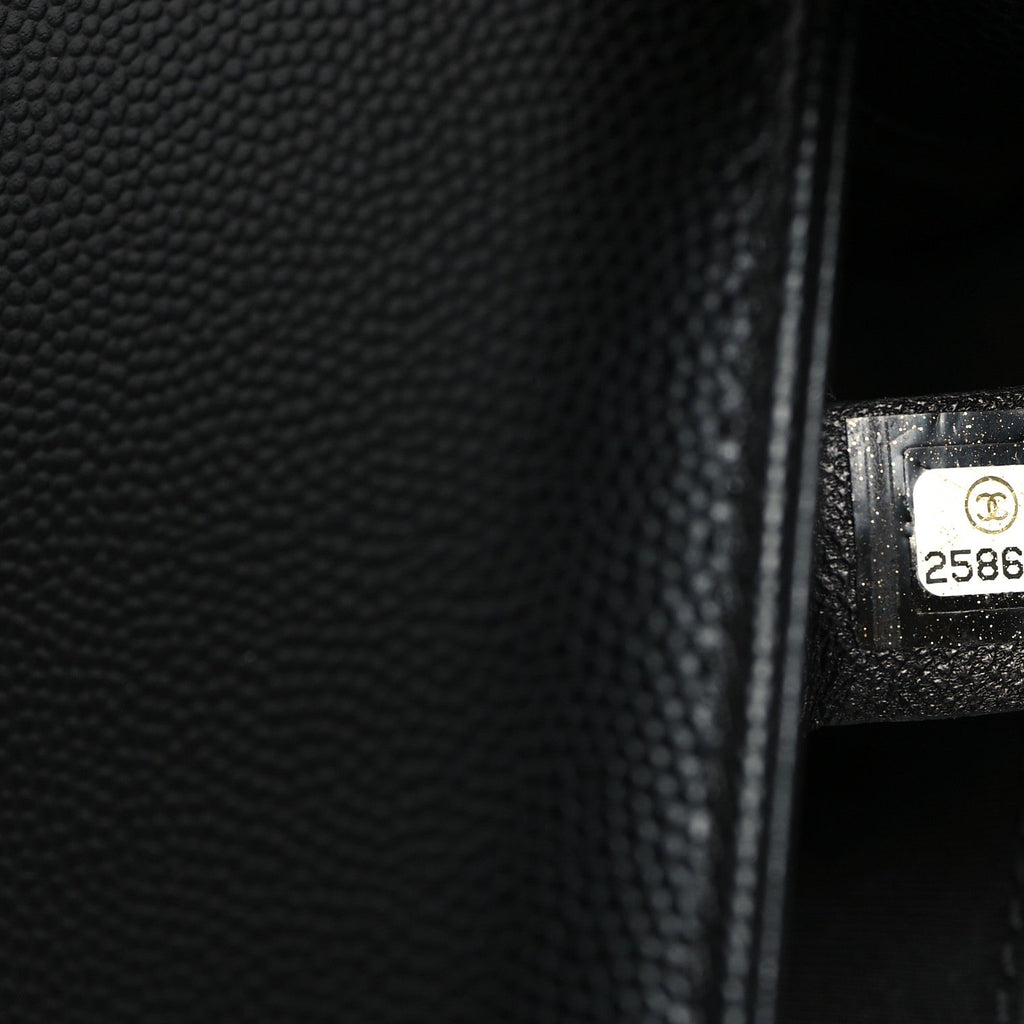 Chanel Caviar Quilted Medium Boy Flap Black