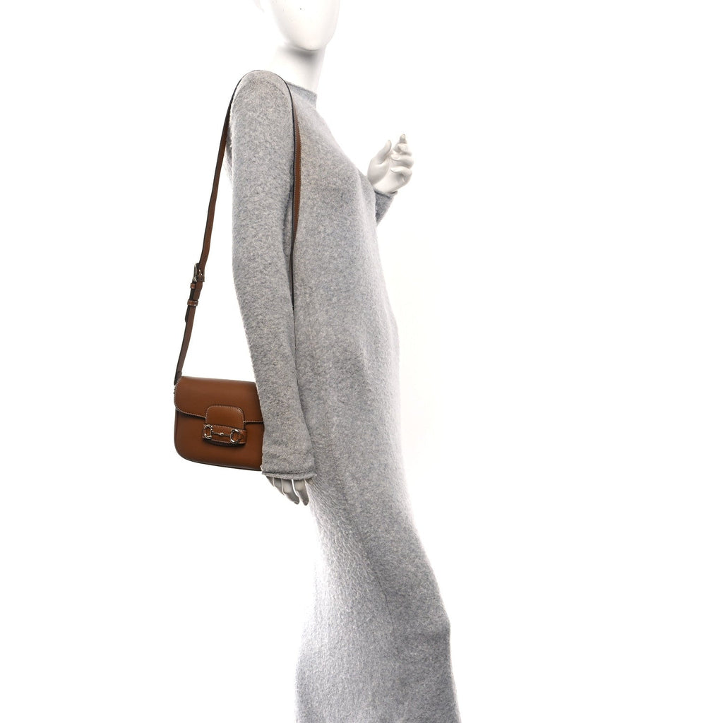 Gucci Arabella Calfskin Horsebit 1955 Shoulder Bag Sundial