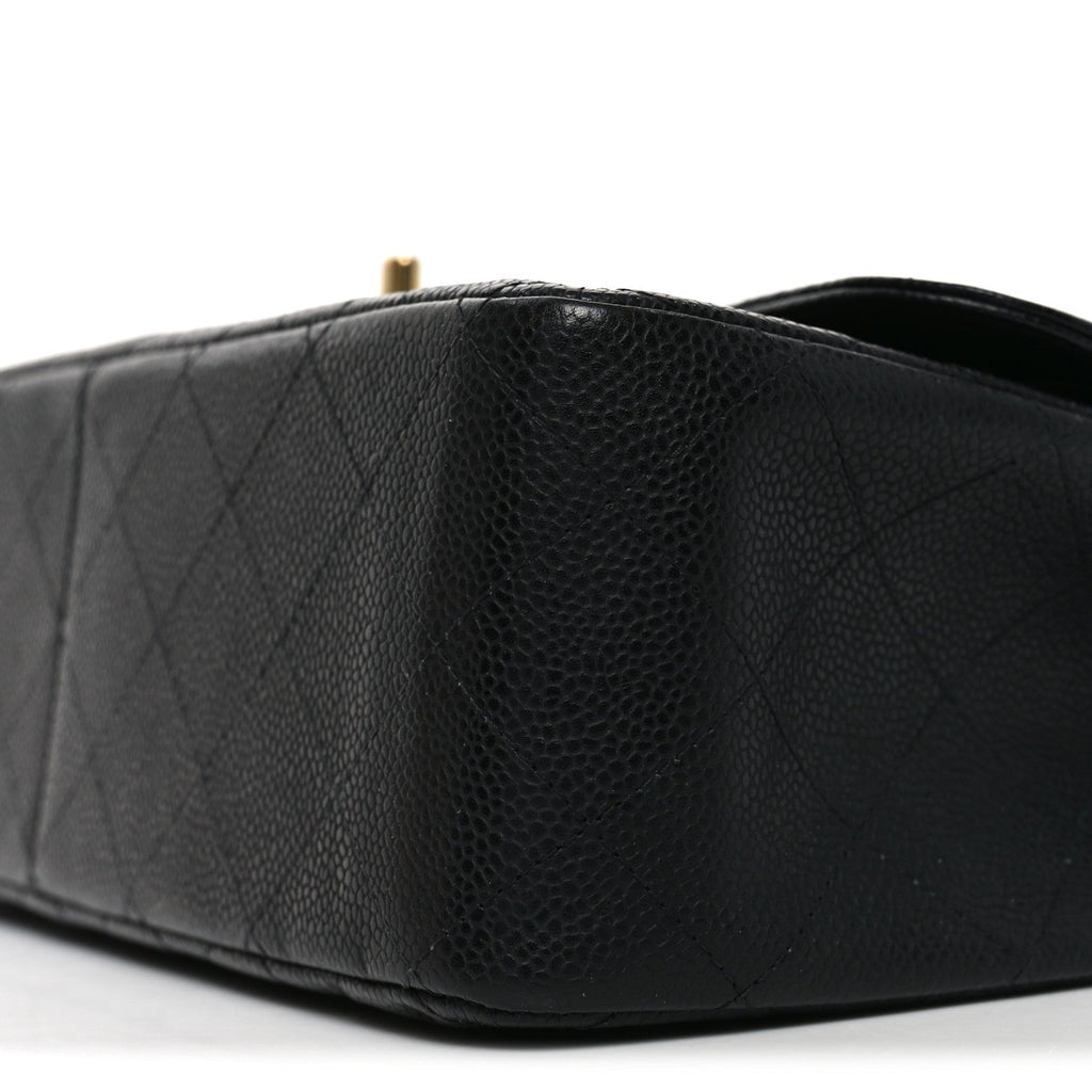 Chanel Caviar Quilted Jumbo Double Flap Black