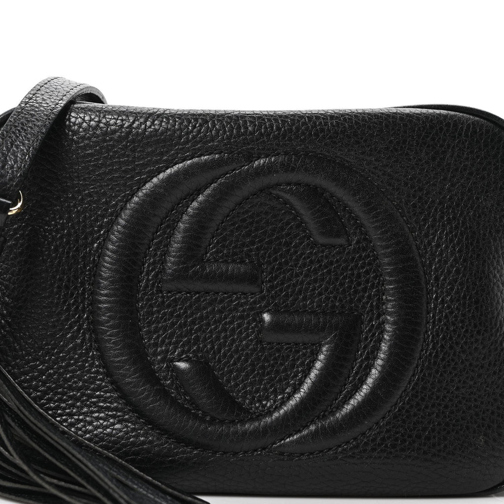 Gucci Pebbled Calfskin Small Soho Disco Bag Black