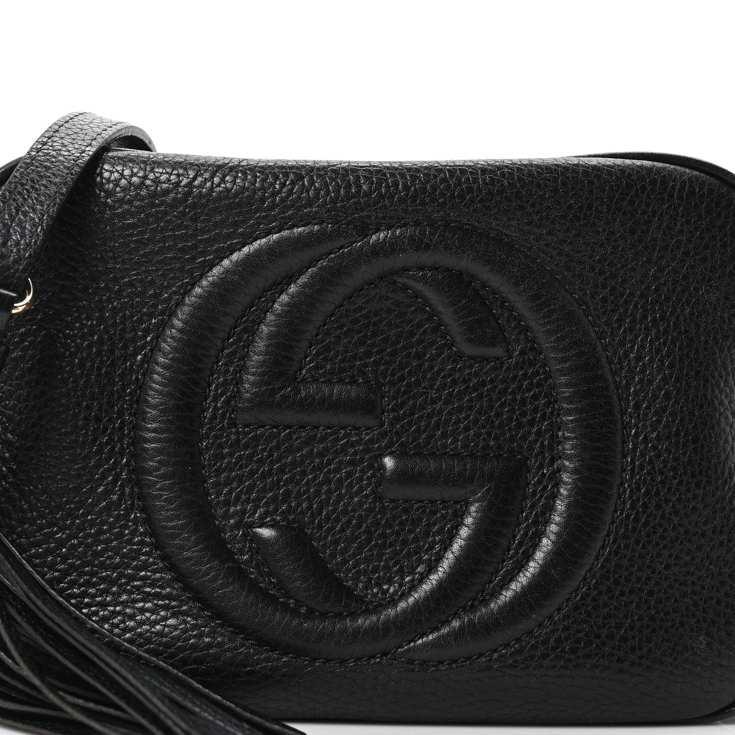 Gucci Pebbled Calfskin Small Soho Disco Bag Black