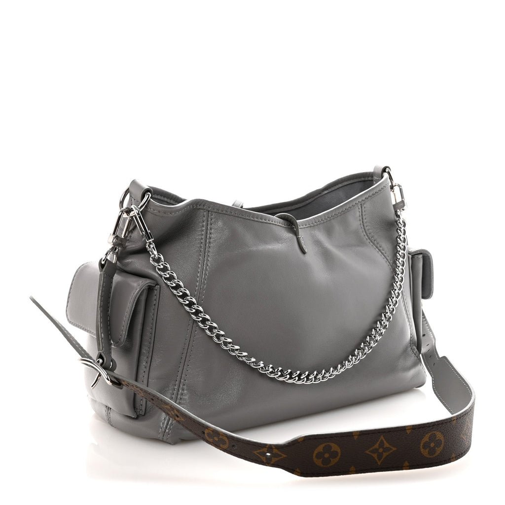 Louis Vuitton Lambskin CarryAll Cargo Vibe PM Trianon Gray
