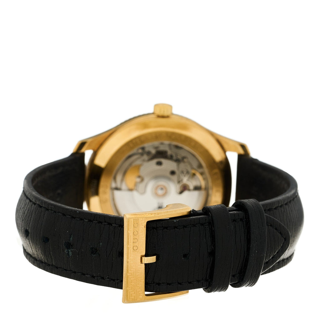 Gucci Stainless Steel Calfskin 40mm G-Timeless Eryx Automatic Watch Gold