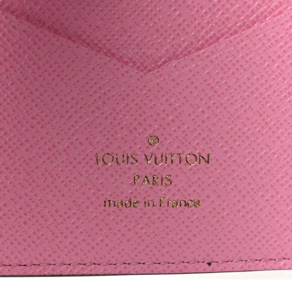 Louis Vuitton Monogram 2023 Christmas Animation Alpine Passport Cover Pink
