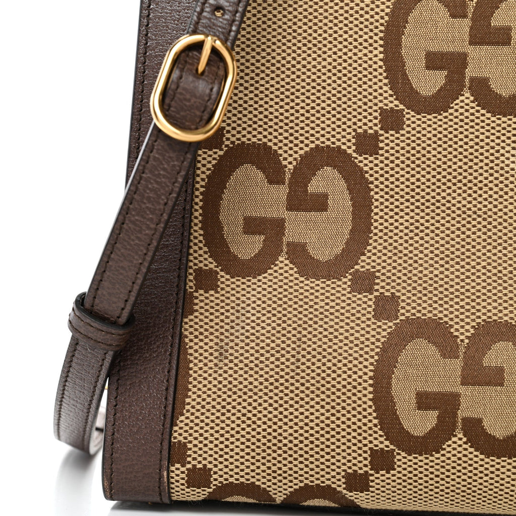 Gucci Monogram Jumbo GG Textured Dollar Calfskin Medium Diana Tote Bag Camel Ebony New Acero Pomegranate Red