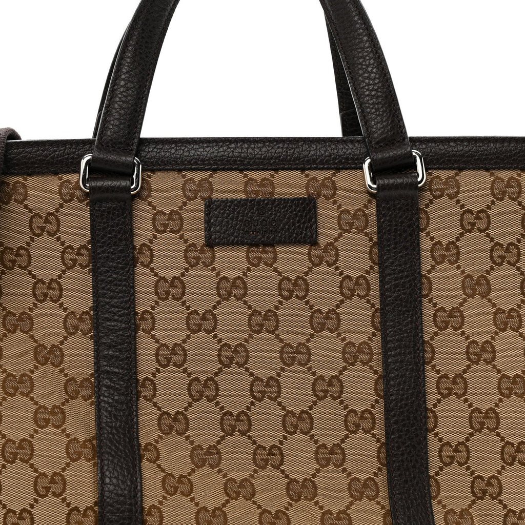 Gucci GG Monogram Large Joy Tote Bag Dark Brown