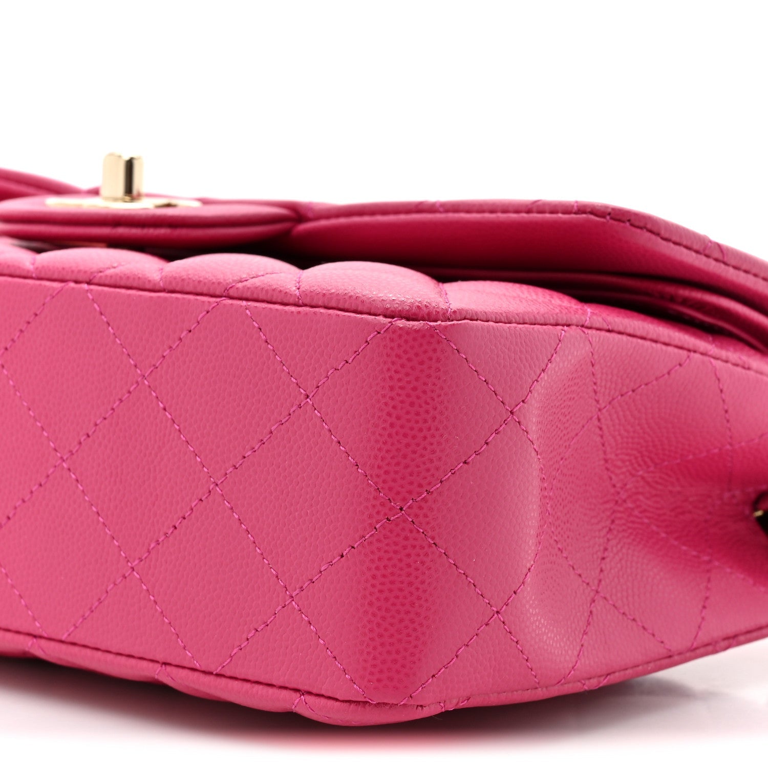 Chanel Caviar Quilted Small Double Flap Fuchsia