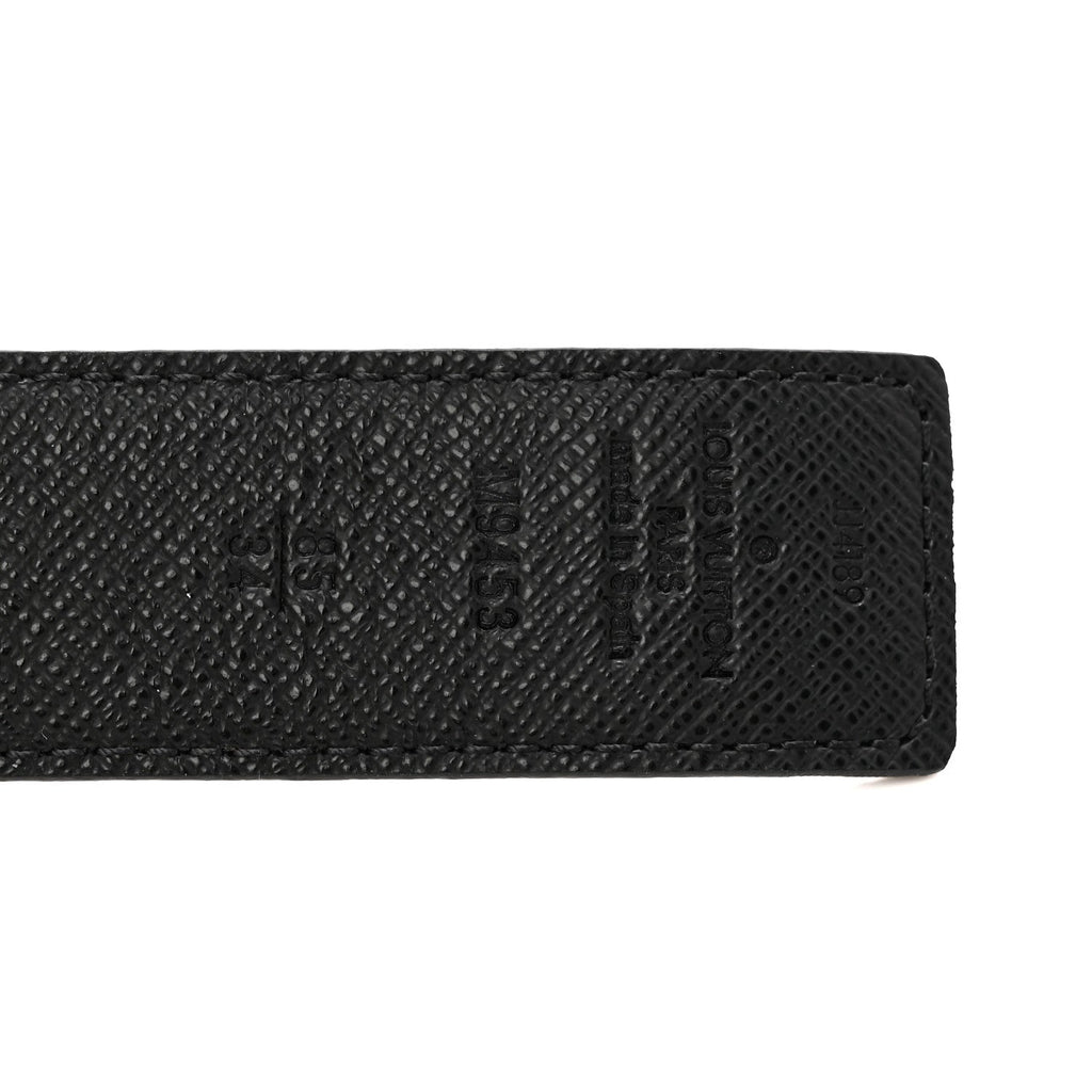 Louis Vuitton Calfskin Monogram 30mm LV Initiales Reversible Belt 85 34 Black