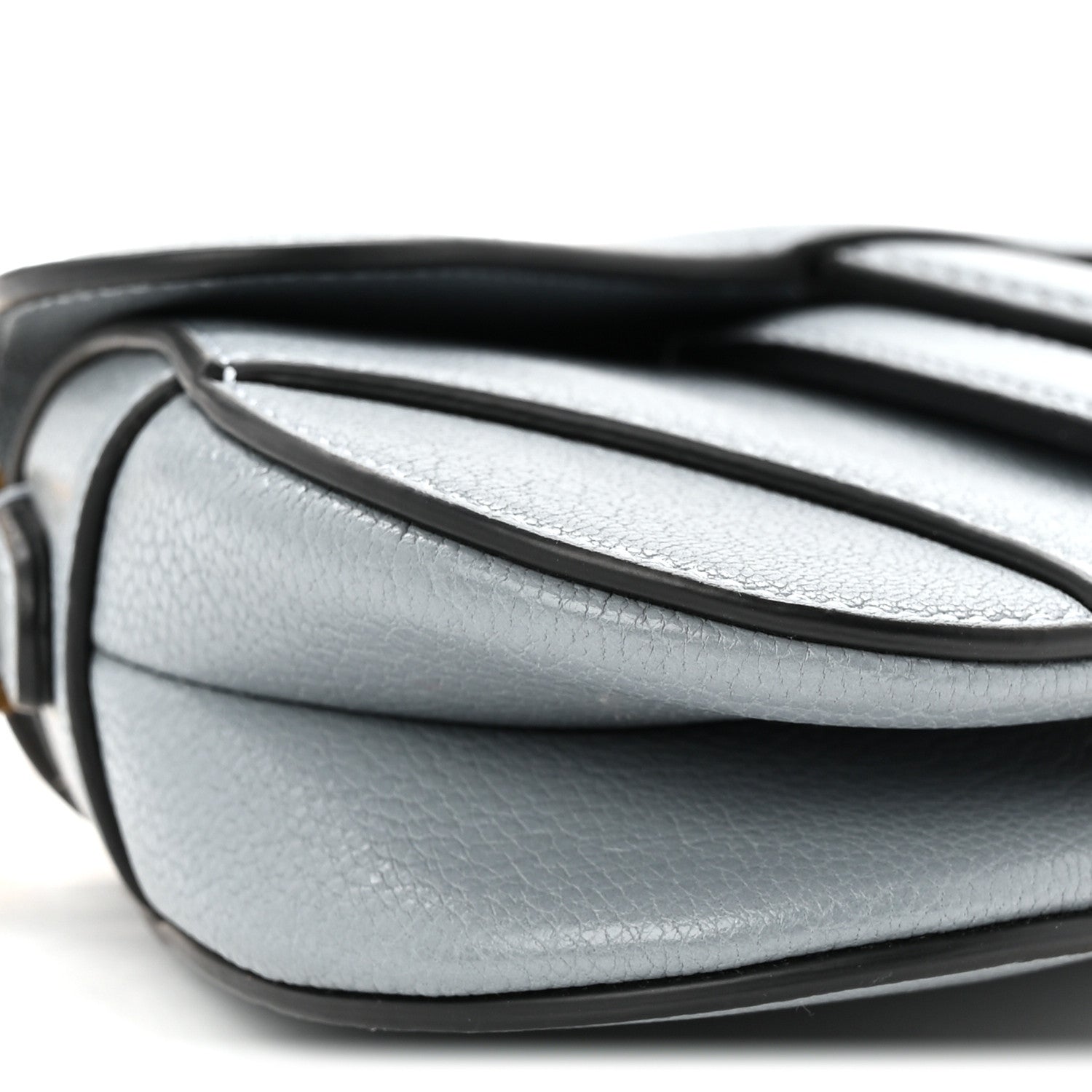 Christian Dior Goatskin Micro Saddle Bag Cloud Blue