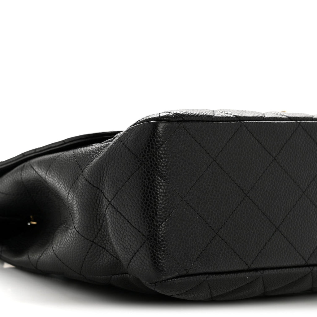 Chanel Caviar Quilted Jumbo Single Flap Black