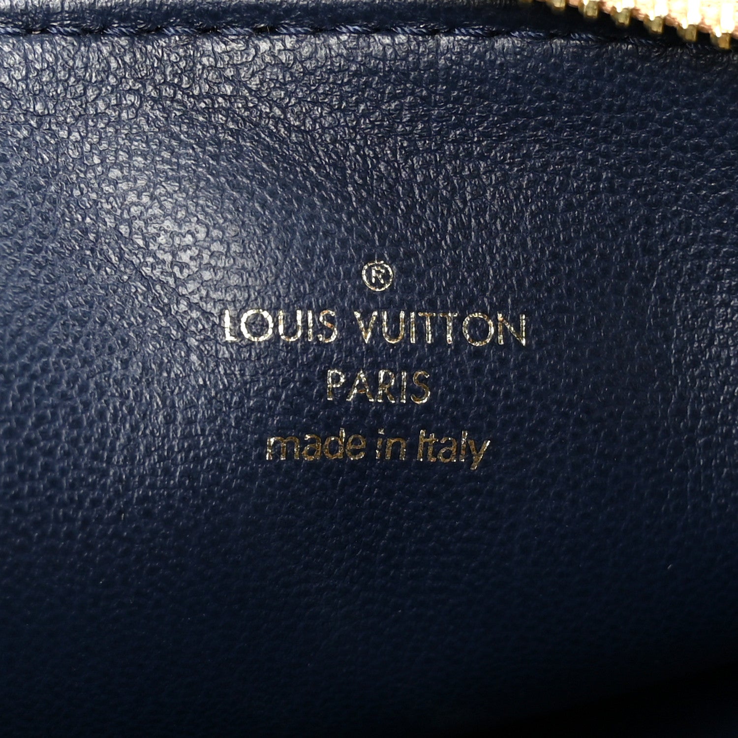 Louis Vuitton Lambskin Embossed Monogram Coussin PM Camel