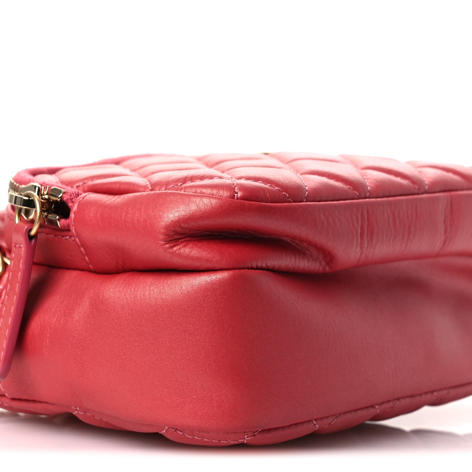 Chanel Calfskin Quilted Day Trips Camera Case Pink