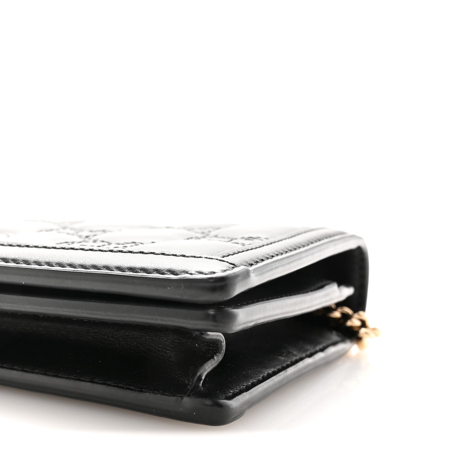 Gucci Calfskin GG Matelasse Chain Wallet Black